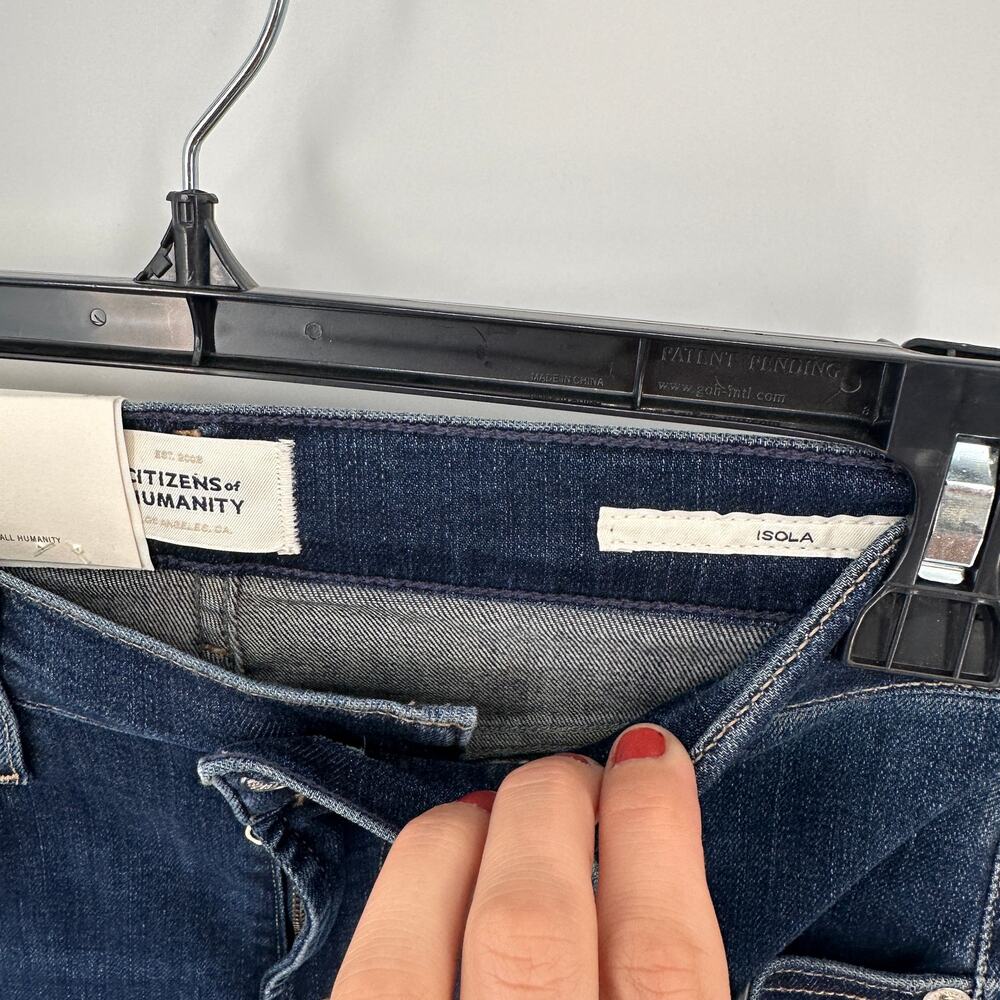 CITIZENS OF HUMANITY NWT Isola Straight Crop Denim Jeans in Courtland // 24 - Picture 7 of 11